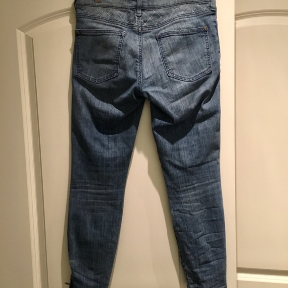 ❤️Pilcro and the Letterpress Blue Moto Jean Skinny - Picture 2 of 8